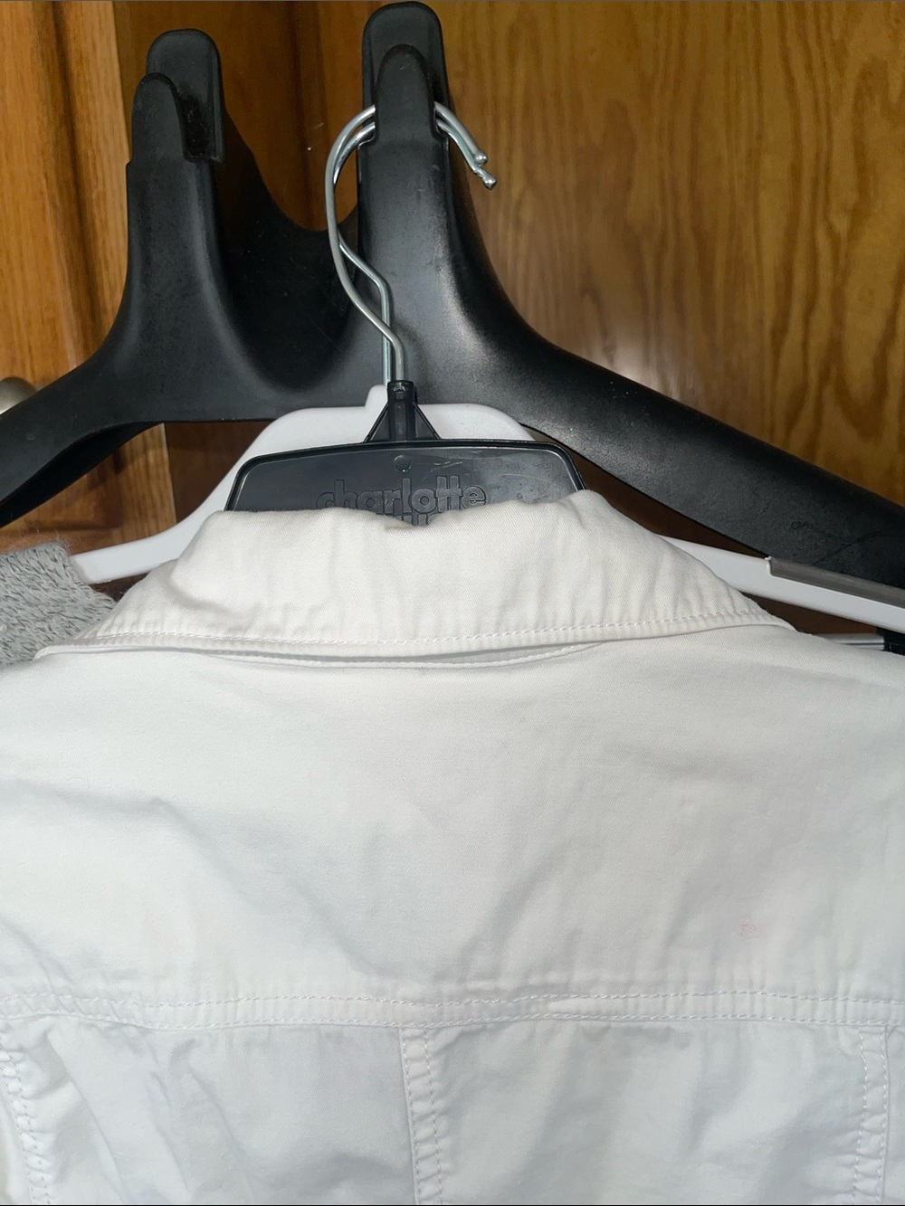 Coral Bay White Denim Jacket with Button-Front XL white - Picture 8 of 9